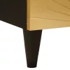 TV szekrény Fekete és Arany 70 x 33 x 46 cm tömör mangófa