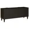 TV szekrény Fekete és Arany 105 x 33 x 46 cm tömör mangófa