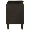TV szekrény Fekete és Arany 80 x 33 x 46 cm tömör mangófa