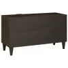 TV szekrény Fekete és Arany 80 x 33 x 46 cm tömör mangófa