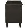 TV szekrény Fekete és Arany 80 x 33 x 46 cm tömör mangófa