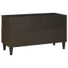 TV szekrény Fekete és Arany 80 x 33 x 46 cm tömör mangófa