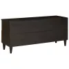 TV szekrény Fekete és Arany 100 x 33 x 46 cm tömör mangófa