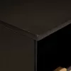TV szekrény Fekete és Arany 100 x 33 x 46 cm tömör mangófa
