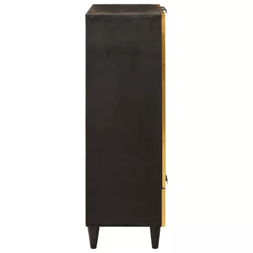 Oldalsó szekrény fiókkal Fekete és Arany 60 x 33.5 x 100 cm