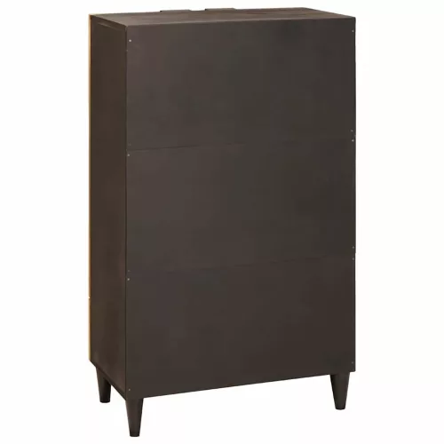 Oldalsó szekrény fiókkal Fekete és Arany 60 x 33.5 x 100 cm