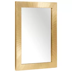   Fürdőszobai tükör tükörrel Fekete és Arany 50 x 2.5 x 70 cm