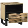 Éjjeliszekrény 2 pcs Barna 40 x 33 x 46 cm tömör mangófa