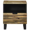 Éjjeliszekrény 2 pcs Barna 40 x 33 x 46 cm tömör mangófa