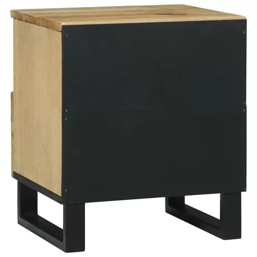 Éjjeliszekrény 2 pcs Barna 40 x 33 x 46 cm tömör mangófa