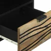 Éjjeliszekrény 2 pcs Barna 40 x 33 x 46 cm tömör mangófa
