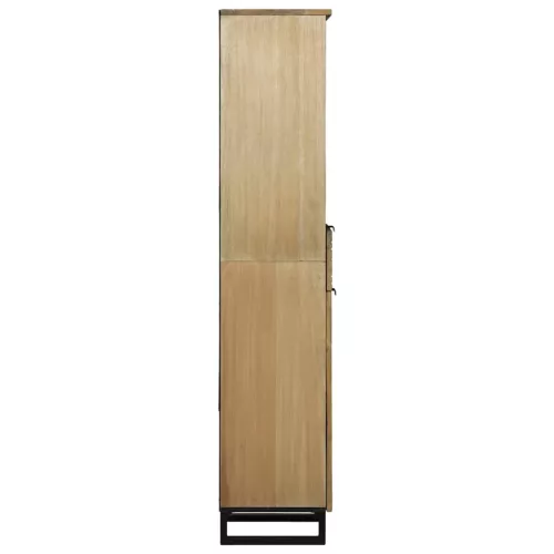 Fürdőszekrény polcokkal Barna 38 x 33 x 160 cm Tömör mangófa