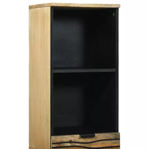 Fürdőszekrény polcokkal Barna 38 x 33 x 160 cm Tömör mangófa
