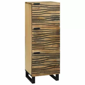 Highboard Barna 40 x 33 x 110 cm tömör mangófa