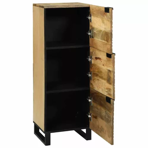Highboard Barna 40 x 33 x 110 cm tömör mangófa