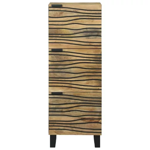 Highboard Barna 40 x 33 x 110 cm tömör mangófa