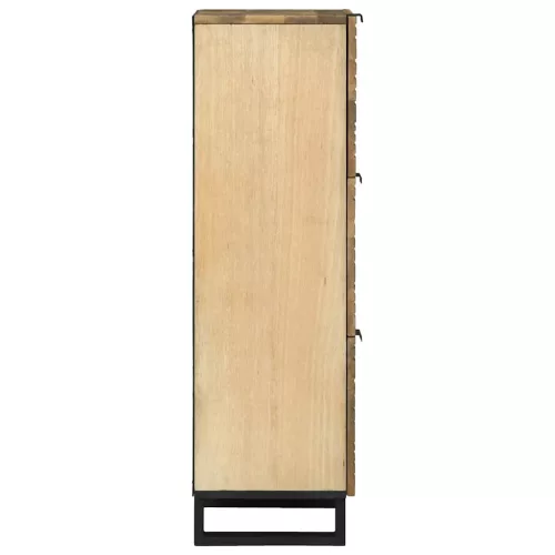 Highboard Barna 40 x 33 x 110 cm tömör mangófa