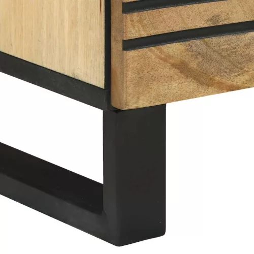 Highboard Barna 40 x 33 x 110 cm tömör mangófa