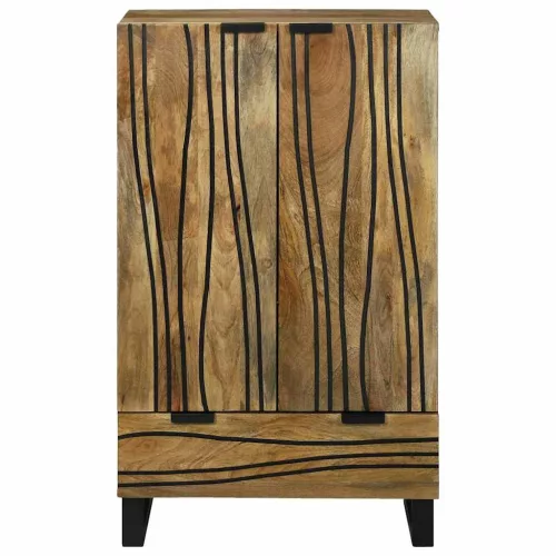 Magas Szekrény fiókkal Barna 60 x 33 x 100 cm tömör mangófa
