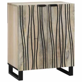 Széf Fehér 60 x 33.5 x 75 cm Tömör mangófa