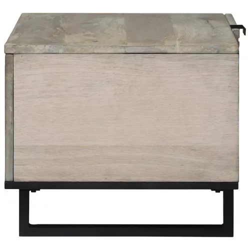Dohányzóasztal Beige és fekete 80 x 50 x 40 cm