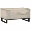 Dohányzóasztal Beige és fekete 80 x 50 x 40 cm