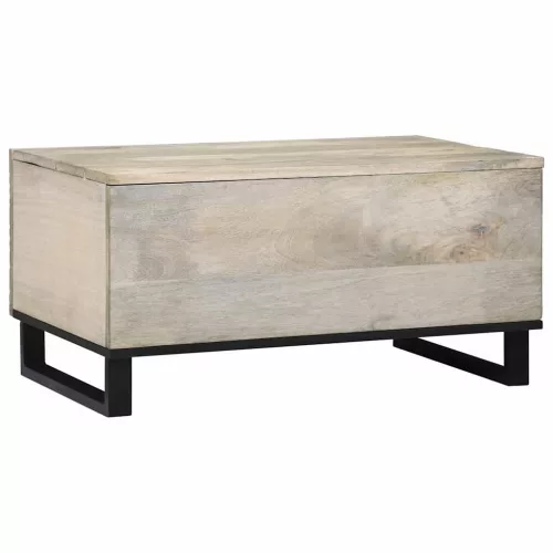 Dohányzóasztal Beige és fekete 80 x 50 x 40 cm