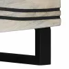 Dohányzóasztal Beige és fekete 80 x 50 x 40 cm