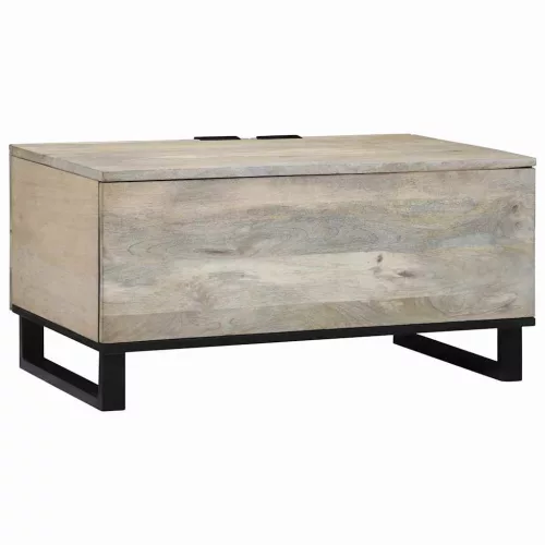 Dohányzóasztal Beige és fekete 80 x 50 x 40 cm