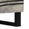 Éjjeliszekrény Fehér és fekete 50 x 33 x 60 cm tömör mangófa