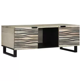 Dohányzóasztal Beige és fekete 100 x 54 x 40 cm