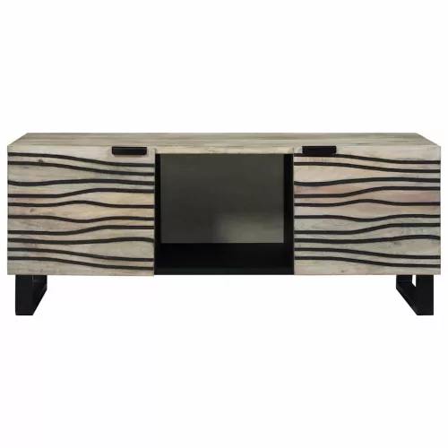 Dohányzóasztal Beige és fekete 100 x 54 x 40 cm