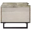 Dohányzóasztal Beige és fekete 100 x 54 x 40 cm