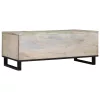 Dohányzóasztal Beige és fekete 100 x 54 x 40 cm
