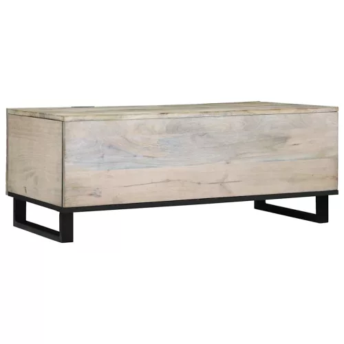 Dohányzóasztal Beige és fekete 100 x 54 x 40 cm