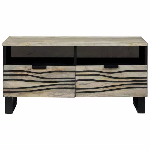 Dohányzóasztal fiókkal Beige és fekete 80 x 54 x 40 cm