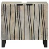 Mosdókagyló szekrény polcokkal Barna és fekete 62 x 33 x 58 cm