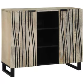 Komód Fehér 90 x 33 x 75 cm tömör mangófa