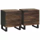 Éjjeliszekrény 2 pcs Dió 40 x 33 x 46 cm tömör mangófa