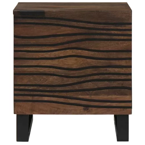 Éjjeliszekrény 2 pcs Dió 40 x 33 x 46 cm tömör mangófa