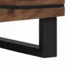 Éjjeliszekrény 2 pcs Dió 40 x 33 x 46 cm tömör mangófa