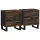 Éjjeliszekrény fiókkal 2 pcs Dió 40 x 33 x 46 cm tömör mangófa