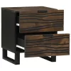 Éjjeliszekrény fiókkal 2 pcs Dió 40 x 33 x 46 cm tömör mangófa