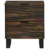 Éjjeliszekrény fiókkal 2 pcs Dió 40 x 33 x 46 cm tömör mangófa