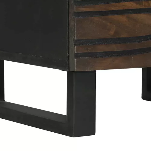 Éjjeliszekrény fiókkal 2 pcs Dió 40 x 33 x 46 cm tömör mangófa