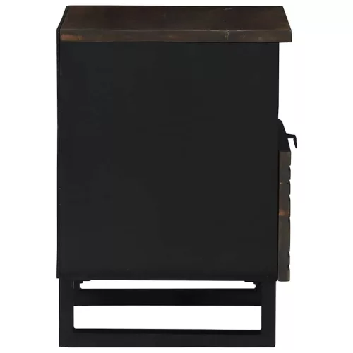 Éjjeliszekrény fiókkal 2 pcs Dió 40 x 33 x 46 cm tömör mangófa
