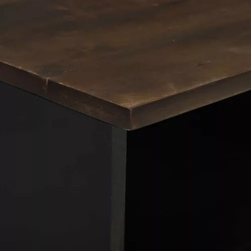 Éjjeliszekrény fiókkal 2 pcs Dió 40 x 33 x 46 cm tömör mangófa