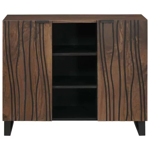 Komód Barna 90 x 33 x 75 cm tömör mangófa