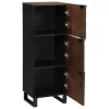 Highboard Barna 40 x 33 x 110 cm tömör mangófa