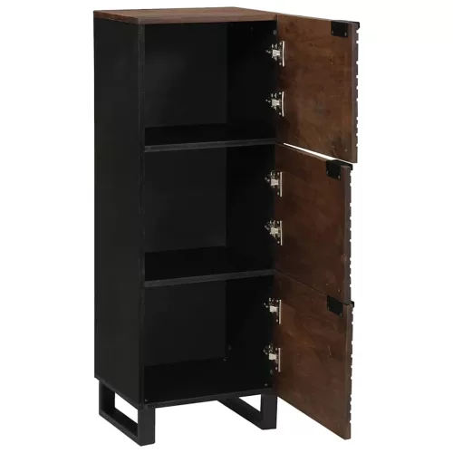 Highboard Barna 40 x 33 x 110 cm tömör mangófa